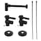 Kingston Brass Plumbing Sink Trim Kit with Bottle Trap, Matte Black CC43200DLLKB30 - alternate 1