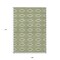 Homeroots 9' X 12' Green And Ivory Geometric Washable Indoor Outdoor Area Rug 599620 - alternate 6