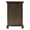 Homeroots Black Wash Three Drawer Nightstand 397617 - alternate 3
