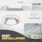 Nuwatt 4 Inch Brushed Nickel Canless Recessed Lighting LED Wafer Lights, 5CCT 2700K-5000K, 630LM, 12PK NW-P-DL-4-9W-5CT-BN-12P - alternate 4