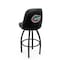 Holland Bar Stool Co Logo Grizzly Florida 25 in. Swivel Counter Stool with Black Wrinkle Finish L048 - alternate 1
