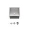 Wrightmaster 18 in. Undermount Single Bowl 20 Gauge Silver Stainless Steel Kitchen Sink with Drain ZOR-BR04D-181808 - alternate 1