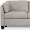 Homeroots 81" Light Gray Leather Sofa With Black Legs 491288 - alternate 3