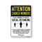Signmission Public Safety Sign, Church Members Practice Social Distancing, 14in X 10in Decal, OS-NS-D-1014-25387 OS-NS-D-1014-25387 - alternate 1