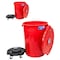 Magnum Tool Red 44 Gallon Trash Can Set, Trash Can, Quiet Dolly, and Reinforced Lid, 2 Set CMTC-CLD0-44R02 - alternate 1