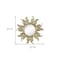 Homeroots 37" Gold Abstract Sunburst Iron Framed Accent Mirror 485086 - alternate 2