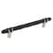 Amerock London 6-5/16 in 160 mm Center-to-Center Black Bronze/Satin Nickel Cabinet Pull BP36650BBRG10 - alternate 1