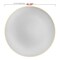 Smarty Had A Party 10.25" Gray with Gold Organic Round Disposable Plastic Dinner Plates (120 Plates), 120PK 930GG-CASE - alternate 5