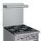 Koolmore 24 in. 4 Burner Commercial Natural Gas Range with Oven in Stainless-Steel KM-CR24-NG - alternate 6