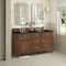 James Martin Vanities Lorelai 60" Double Vanity, Mid-Century Walnut, w/ 3 CM Phantome Eclos Top 424-V60D-WLT-3PHT - alternate 4