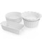 Gibson Elite Stoneware Gracious Dining 4 Piece Bakeware Set in White 131667.04 - alternate 3