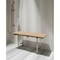 Homeroots 18" X 18" Brown Teak Rectangular Shower Bench 549347 - alternate 2