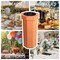 Happimess Fleur 25-Gallon Disposable Corrugated Cardboard Event Trash Can and Recycling Bin, Carrot Cake, 2PK HPM1300B-SET2 - alternate 1