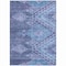 Homeroots 9' X 12' Navy Blue Charcoal And Gray Southwestern Washable Indoor Outdoor Area Rug 603555 - alternate 4