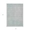 Homeroots 8' X 10' Aqua Damask Washable Indoor Outdoor Area Rug 607677 - alternate 2