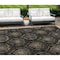 Homeroots 9' X 12' Black Gray And Brown Medallion Washable Indoor Outdoor Area Rug 587696 - alternate 1