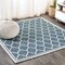 Jonathan Y Trebol Moroccan Trellis Textured Weave Teal/Gray 4 ft Square Indoor/Outdoor Area Rug SMB109E-4SQ - alternate 1