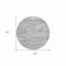 Homeroots 8' Silver And Gray Round Abstract Washable Indoor Outdoor Area Rug 610446 - alternate 2