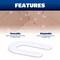 Barwalt Horseshoe Tile Spacers, 1/16 in, 500PK 15BWTHS500 - alternate 4