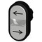 Siemens Twin pushbutton, 22 mm, round, plastic, white: arrow to the left 3SU1000-3AB66-0AM0-ZY19 - alternate 2