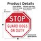 Signmission Stop Guard Dogs on Duty, 6 inch X 6 inch, Plastic Sign, 2PK OC-P-2PACK-6-257 - alternate 5