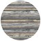 Homeroots 8' Charcoal Beige And Brown Round Striped Washable Indoor Outdoor Area Rug 598874 - alternate 2