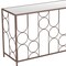 Homeroots 50" Bronze Mirrored Glass and Steel Frame Console Table 668869 - alternate 3