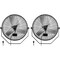 Edendirect 24 in.3 Speed High Velocity Commercial Black Indoor Wall Mount Fan 4800 CFM 3 Blades ZR-HIFANXWALLMOUNT24X2 - alternate 1