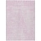 Homeroots 5' X 8' Pink And Ivory Geometric Washable Indoor Outdoor Area Rug 577578 - alternate 5