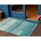 Homeroots 3' X 5' Turquoise Striped Washable Indoor Outdoor Area Rug 608151 - alternate 1