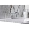 Kingston Brass Double-Handle 4" Centerset Bathroom Faucet with Pop-Up Drain, Polished Chrome KB8611CML - alternate 4