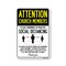 Signmission PSA Church Members Practice Social Distancing 24in X 18in Peel And Stick Wall Graphic, RD-1824-25387 OS-NS-RD-1824-25387 - alternate 1