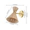 Jonathan Y Zoey 10" 1-Light Mid-Century Vintage Retro Rattan/Metal LED Sconce w/Adjustable Shade, Light Brown/Br JYL1601A - alternate 3