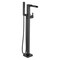 Delta Ara Single Handle Floor Mount Channel Spout Tub Filler Trim with Hand Shower T4768-BLFL - alternate 3