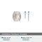 Amerock St. Vincent 1-5/8 inch 41mm Length Satin Nickel Cabinet Knob BP36641G10 - alternate 2