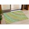 Homeroots 3' X 5' Green Peach And Gold Abstract Washable Indoor Outdoor Area Rug 631239 - alternate 1