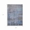 Homeroots 9' X 12' Gray And Blue Abstract Washable Indoor Outdoor Area Rug 616236 - alternate 3
