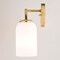 Vaxcel Shelby 3 Light Gold Brass Transitional Bathroom Vanity Fixture White Glass W0484 - alternate 3