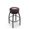 Holland Bar Stool Co 30" 4" Arkansas Cushion Seat, Blk Wrinkle Base Swivel Bar Stool L8B130ArknUn - alternate 1