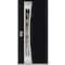 Vdomdoors Aluminum Door Cynex 6116 Black Entry Steel Metal Modern Painted W36xH80 Left Inswing CYNEX6116EXD-BLK-W36xH80-LH-I - alternate 2