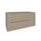 Homeroots 40" Taupe Wood Floating Bathroom Vanity With White Sink And Two Drawers 624125 - alternate 1