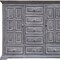 Homeroots 64" Gray Solid Wood Seven Drawer Gentlemans Chest 524581 - alternate 5