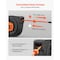 Vevor Retractable Air Hose Reel 50 FT x 1/4 Inch Hybrid Air Hose Max 300 PSI NA-D10 - alternate 3