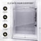 Anzzi 60in Reversible Frameless Sliding Deco-Glass Shower Door w/ Soft-Close System and Chrome Finish SD-AZ20-02CH - alternate 4
