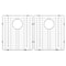 Msi Stainless Steel Sink Grid - Fits 50/50 Double Bowl Handcrafted Sink 32in X 19in ZOR-STL-GRID-0007 - alternate 1
