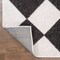 Jonathan Y Draper Classic Geometric Diamond Pattern White/Charcoal 5 ft. x 8 ft. Area Rug ATH100A-5 - alternate 4