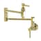 Kingston Brass Wall Mount Pot Filler Faucet, Polished Brass KS5102DL - alternate 1