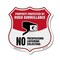 Signmission Video Surveillance Shield Sign Property, 18 Inch X 18 Inch, Plastic Sign SHI-P-18-472 - alternate 1