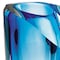 Homeroots 8" Clear and Blue Crystal Table Vase 375782 - alternate 2