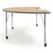 Flash Furniture Commercial Adjustable Height Kidney Activity Table with Locking Casters-LT NAT XU-A4896-KIDNY-LTNAT-T-A-CAS-GG - alternate 7